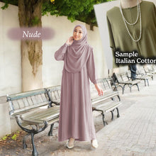 Load image into Gallery viewer, Lahifa Tunic Jumbo + Tudung Set (Size 6xl ~ 10xl)