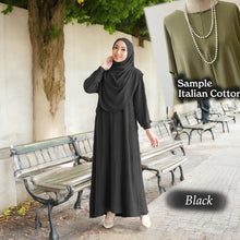 Load image into Gallery viewer, Lahifa Tunic Jumbo + Tudung Set (Size 6xl ~ 10xl)
