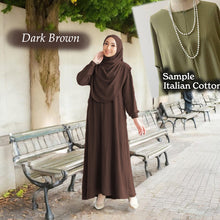 Load image into Gallery viewer, Lahifa Tunic Jumbo + Tudung Set (Size 6xl ~ 10xl)