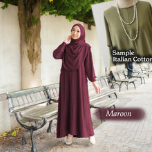 Load image into Gallery viewer, Lahifa Tunic Jumbo + Tudung Set (Size 6xl ~ 10xl)