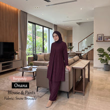 Load image into Gallery viewer, Onana Snow Brocade Blouse And Pants - Buy 2 @ Free JB777