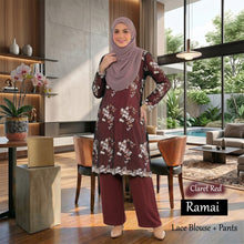 Load image into Gallery viewer, Ramai Lace Blouse &amp; Pants - Beli 2 @ Free JB777