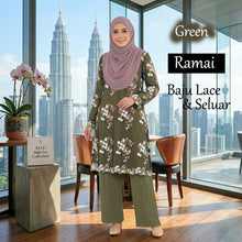 Load image into Gallery viewer, Ramai Lace Blouse &amp; Pants - Beli 2 @ Free JB777