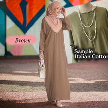 Load image into Gallery viewer, Vardah Italian Crumple Cotton Jubah A