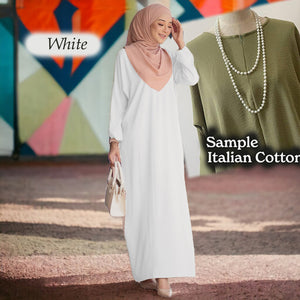 Vardah Italian Crumple Cotton Jubah B