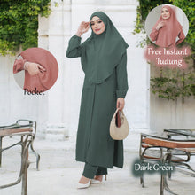 Load image into Gallery viewer, Wajiha Set + Free Instant Tudung