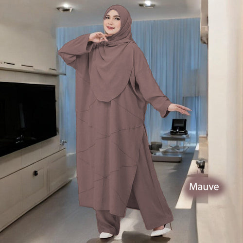 Isella Set (Size 6xl ~ 10xl) - Free Instant Tudung