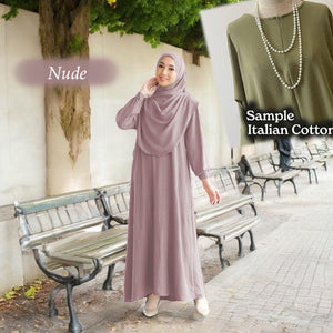 Lahifa Tunic Jumbo + Tudung Set (Size 6xl ~ 10xl)