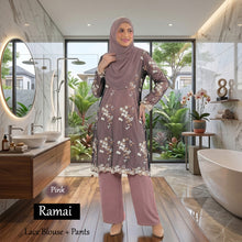 Load image into Gallery viewer, Ramai Lace Blouse &amp; Pants - Beli 2 @ Free JB777