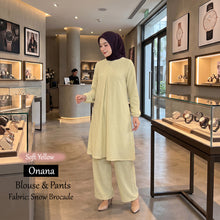 Load image into Gallery viewer, Onana Snow Brocade Blouse And Pants - Buy 2 @ Free JB777