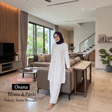 Load image into Gallery viewer, Onana Snow Brocade Blouse And Pants - Buy 2 @ Free JB777