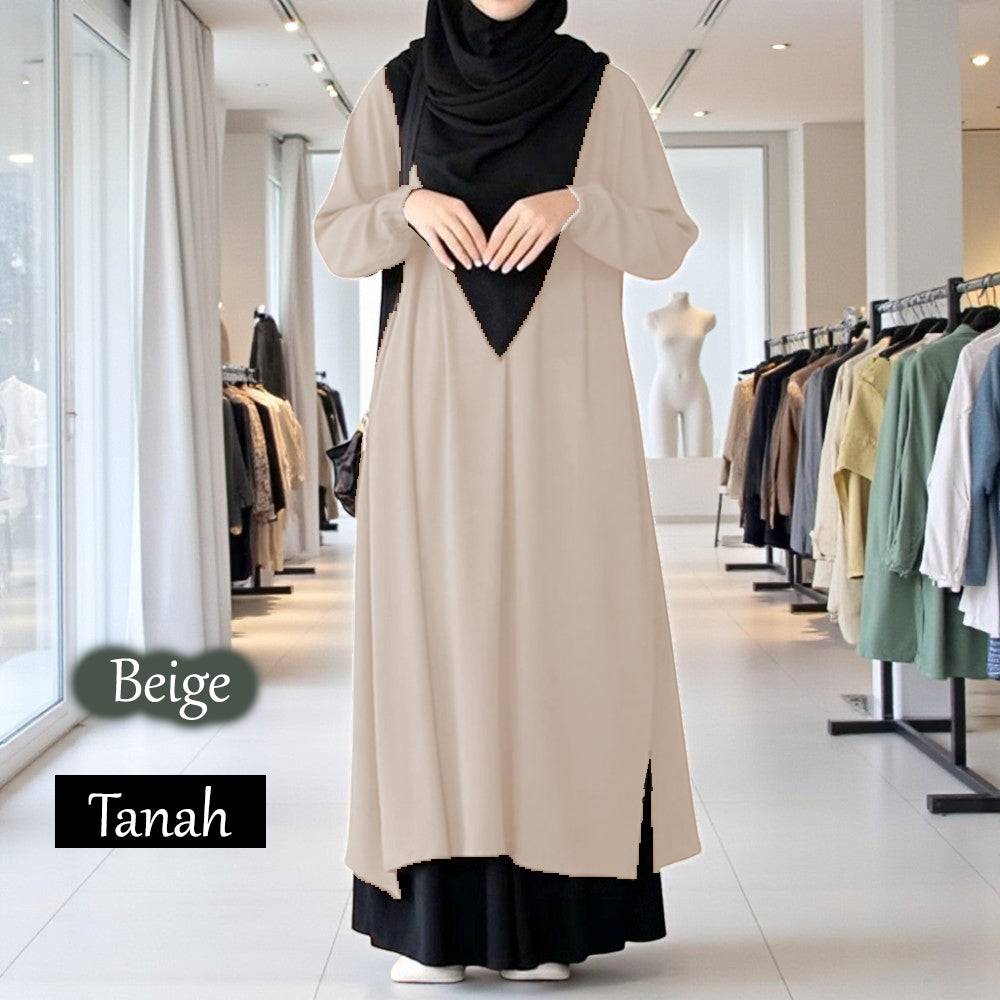 Tanah Tunic 110cm - Beli 3 @ RM 100 - Beli 4 @ RM 134 + Blouse BL777