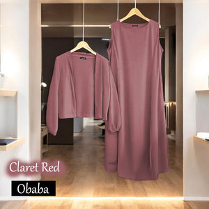 Obaba A Cardigan Dress - Beli 2 @ RM 100 - Beli 3 @ RM 150 + Free Jubah JB777