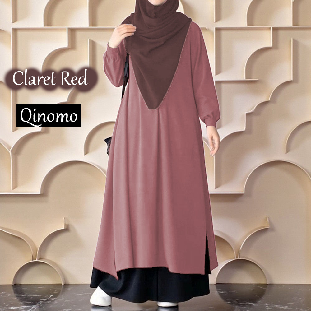 Qinomo Tunic Dress (Skirt Pants) - Beli 2 @ RM 100 - Beli 3 @ RM 150 + Free Baju BL777