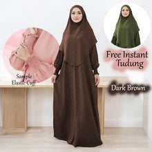Load image into Gallery viewer, Xihana Elastic Cuff Jubah + Free Instant Tudung