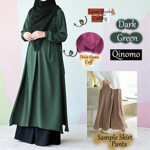 Qinomo Tunic Dress (Skirt Pants) - Beli 2 @ RM 100 - Beli 3 @ RM 150 + Free Baju BL777