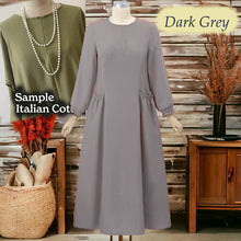Load image into Gallery viewer, Coffee Cotton Tunic Jumbo - Loose Sleeve (Size 6XL ~ 10XL)