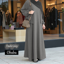 Load image into Gallery viewer, Obaba A Cardigan Dress - Beli 2 @ RM 100 - Beli 3 @ RM 150 + Free Jubah JB777