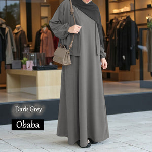 Obaba A Cardigan Dress - Beli 2 @ RM 100 - Beli 3 @ RM 150 + Free Jubah JB777