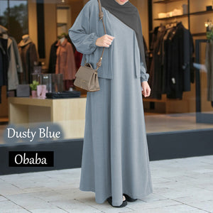 Obaba A Cardigan Dress - Beli 2 @ RM 100 - Beli 3 @ RM 150 + Free Jubah JB777