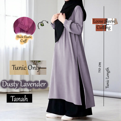 Tanah Tunic 110cm - Beli 2 @ RM 70 - Beli 3 @ RM 105 + Free Blouse BL777