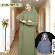 Load image into Gallery viewer, Guyana Tunic Jumbo + instant Tudung (Size 6XL ~ 10XL)