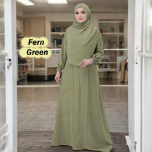 Load image into Gallery viewer, Letter Tunic Jumbo (Loose Sleeve)  Free Instant Tudung (Size 6XL ~ 10XL)