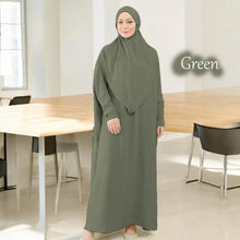 Load image into Gallery viewer, Zinna Abaya + Free Tie Back Instant Khimar