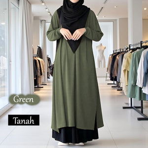 Tanah Tunic 110cm - Beli 3 @ RM 100 - Beli 4 @ RM 134 + Blouse BL777