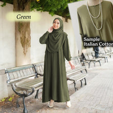 Load image into Gallery viewer, Lahifa Tunic Jumbo + Tudung Set C  (Size 6xl ~ 10xl)