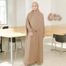 Load image into Gallery viewer, Zinna Abaya + Free Tie Back Instant Khimar