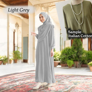 Lahifa Tunic Jumbo + Tudung Set C  (Size 6xl ~ 10xl)