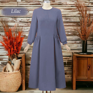 Coffee Cotton Tunic Jumbo C - Loose Sleeve (Size 6XL ~ 10XL)