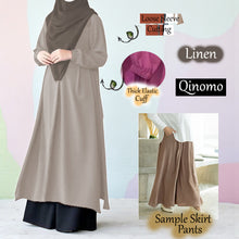 Load image into Gallery viewer, Qinomo Tunic Dress (Skirt Pants) - Beli 2 @ RM 100 - Beli 3 @ RM 150 + Free Baju BL777