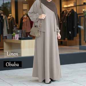 Obaba B Cardigan Dress - Beli 2 @ RM 100 - Beli 3 @ RM 150 + Free Jubah JB777