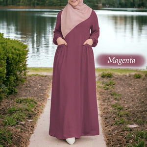 Coffee Cotton Tunic Jumbo C - Loose Sleeve (Size 6XL ~ 10XL)