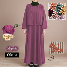 Load image into Gallery viewer, Obaba B Cardigan Dress - Beli 2 @ RM 100 - Beli 3 @ RM 150 + Free Jubah JB777