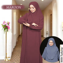 Load image into Gallery viewer, Guyana Tunic Jumbo + instant Tudung (Size 6XL ~ 10XL)
