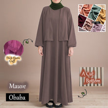 Load image into Gallery viewer, Obaba B Cardigan Dress - Beli 2 @ RM 100 - Beli 3 @ RM 150 + Free Jubah JB777