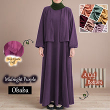 Load image into Gallery viewer, Obaba B Cardigan Dress - Beli 2 @ RM 100 - Beli 3 @ RM 150 + Free Jubah JB777