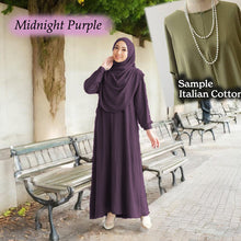 Load image into Gallery viewer, Lahifa Tunic Jumbo + Tudung Set C  (Size 6xl ~ 10xl)