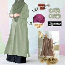 Load image into Gallery viewer, Qinomo Tunic Dress (Skirt Pants) - Beli 2 @ RM 100 - Beli 3 @ RM 150 + Free Baju BL777