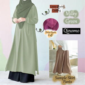 Qinomo Tunic Dress (Skirt Pants) - Beli 2 @ RM 100 - Beli 3 @ RM 150 + Free Baju BL777