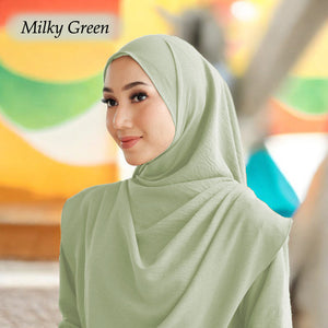 Lahifa Tunic Jumbo + Tudung Set C  (Size 6xl ~ 10xl)