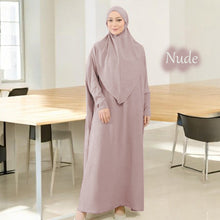 Load image into Gallery viewer, Zinna Abaya + Free Tie Back Instant Khimar
