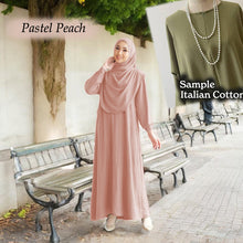 Load image into Gallery viewer, Lahifa Tunic Jumbo + Tudung Set C  (Size 6xl ~ 10xl)