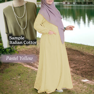 Coffee Cotton Tunic Jumbo C - Loose Sleeve (Size 6XL ~ 10XL)