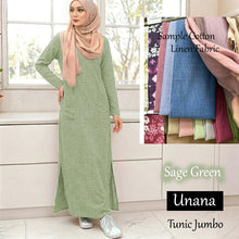Load image into Gallery viewer, Unana Cotton Linen Tunic Jumbo - Beli 2 @ RM 80 - Beli 4 @ Free JB777