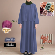 Load image into Gallery viewer, Obaba B Cardigan Dress - Beli 2 @ RM 100 - Beli 3 @ RM 150 + Free Jubah JB777