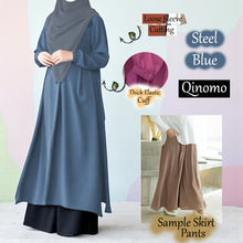 Load image into Gallery viewer, Qinomo Tunic Dress (Skirt Pants) - Beli 2 @ RM 100 - Beli 3 @ RM 150 + Free Baju BL777
